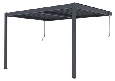 Obrázok produktu pre Bioklimatická pergola G21 Trenton Premium 4x3 m, antracitová hliníková