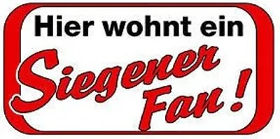 Produktbild von Türschild - Kunstsoffschild - Hier wohnt ein Siegener Fan - 303236