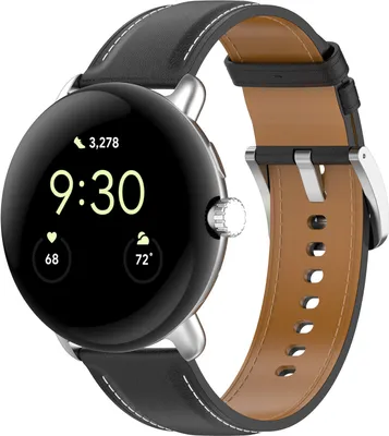 Produktbild von Strap-it Stylisches Lederarmband – passend für Google Pixel Watch 1/2 – Lederarmband mit Schnallenverschluss für Pixel Watch