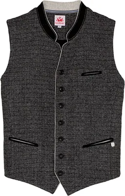 Produktbild von Bendorf Herren Trachtenweste Wollweste weste, Größe:50/M, Farbe:Schwarz