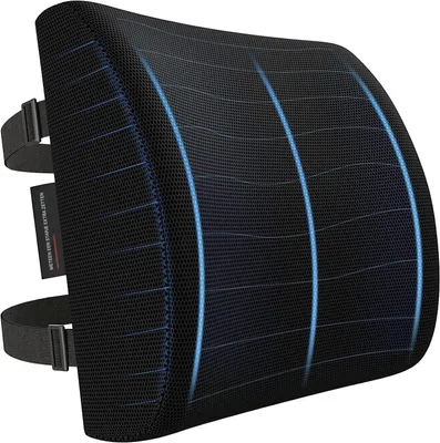 Produktbild von Lordosekissen 1 Stück, Ergonomisches Memory-Schaum Mit 3D-Profil, Für Büro Auto Flugzeug