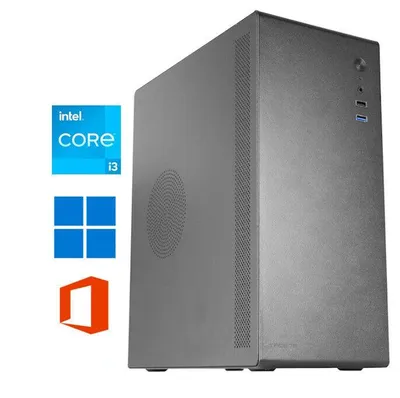 Produktbild von Büro PC Intel i3 | 16GB DDR4 RAM | 512GB SSD | Windows 11 | Office 2024 Vollversion | Office PC Komplett