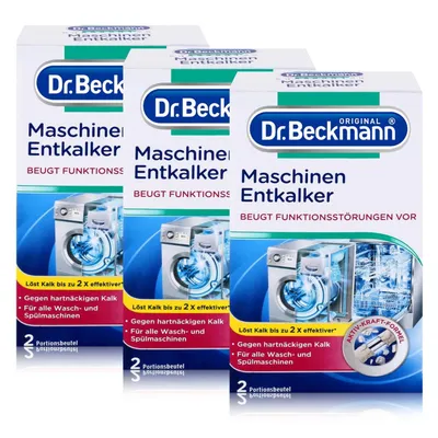 Produktbild von Dr. Beckmann Maschinen Entkalker 2 x 50g - Gegen hartnäckigen Kalk (3er Pack)