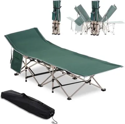 Produktbild von Famanu Kinderbett für Camping und Outdoor - Leicht und Tragbar