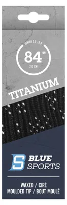 Produktbild von Schnürsenkel Blue Sports Titanium Pro gewachst schwarz/weiss 108"/274cm