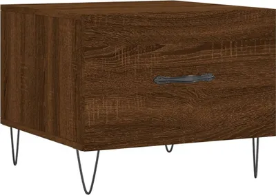 Produktbild von vidaXL Couchtisch Braun Eichen-Optik 50x50x40 cm Holzwerkstoff