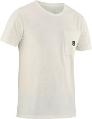 Weißes Onset T-Shirt von Edelrid mit Brusttasche und Logo.