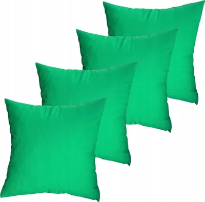 Produktbild von Dekokissen, Sofakissen, 50x50 cm, grün, 4er Set Deko Sofakissen, Rückenkissen
