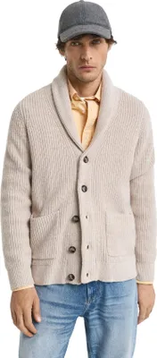 Produktbild von Gant Weste Beige gestrickt umgeschlagener Kragen Knöpfe