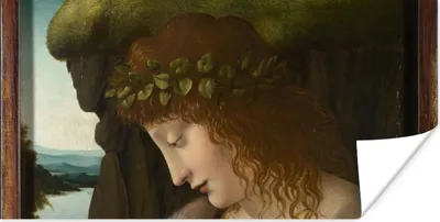 Produktbild von MuchoWow® Poster Narzisse - Leonardo da Vinci 80x40 cm - Wanddeko