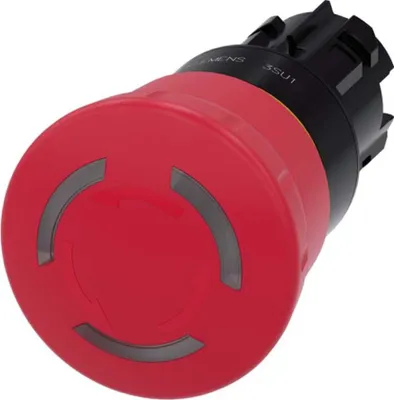 Immagine prodotto di Pulsante di emergenza a fungo illuminato rosso rotondo da 22 mm (3SU10011HB200AA0)
