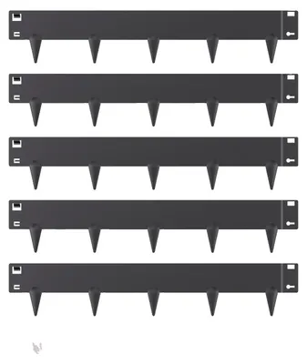 Productafbeelding van VEVOR grasrand, set van 5, 990x181x1,5 mm, roestbestendige metalen border voor bloembedden, border voor bloembedden, grasrand, eenvoudig te installeren