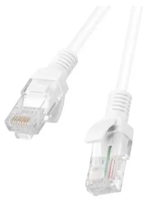 Zdjęcie produktu dla Lanberg PCU6-20CC-0100-W, 1 m, Cat6, U/UTP (UTP), RJ-45, RJ-45, Biały