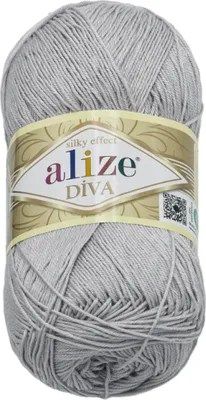 Immagine prodotto di Filato DIVA - 100g / 350 m - Grigio