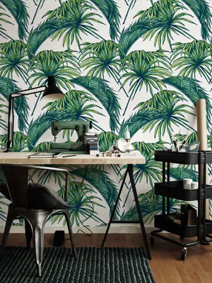 Produktbild von Coloray Fototapete 290x290 cm Vlies-Fototapete - Tropic Palm Leaf Blatt Blätter