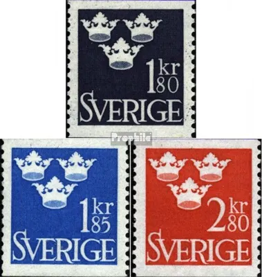 Produktbild von Briefmarken Schweden 1967 Mi 570-572 (kompl.Ausg.) postfrisch Freimarken