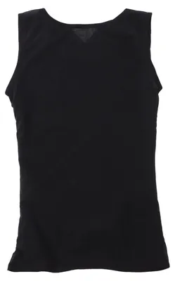 Produktbild von Atmungsaktive Kompressionsweste für Herren, 3-reihig, Bauchkontrolle, Figurformendes Tanktop, Shapewear, Schwarz, XL