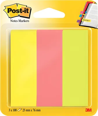 Obrázok produktu pre Post-it® 671-3 Page Marker Neon - 25 x 76 mm, 3x 100 prúžkov