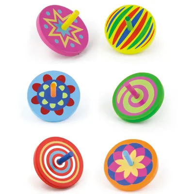 Image de VIGA Rouet en bois coloré 1 pièce