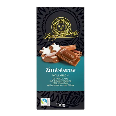 Obrázek produktu pro Čokoládová tyčinka Henry Lambertz se skořicovou hvězdičkou mléčná 100g
