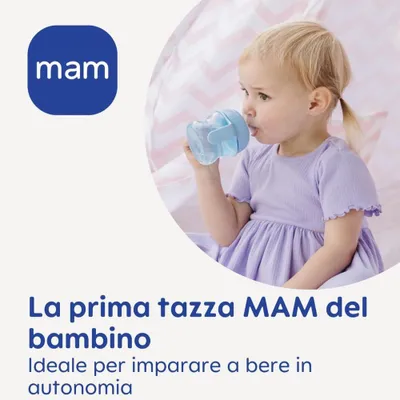 Image de MAM Starter Cup avec poignées antidérapantes et bec verseur, 4 mois et +, 150 ml, Pink Rosa 1 Unità (Confezione da 1)