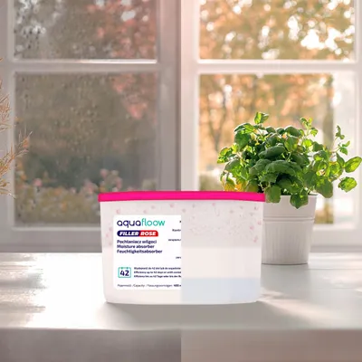 Produktbild von AquaFloow Luftentfeuchter Rosen Duft 400 ml 3er Pack