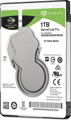 Produktbild von Seagate Barracuda Pro HDD 1TB 2,5" 7200RPM 128MB SATA III für PCs
