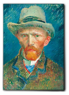 Immagine prodotto di Vincent Van Gogh - Autoritratto 2 - 70L x 100l cm - Quadro Tela Canvas Telaio Premium Alto Spessore