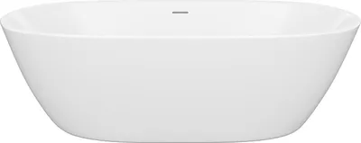 Produktbild von Freistehende weiße Badewanne - 217 l - Acryl - 180 x 75 x 57 cm - SAROFA
