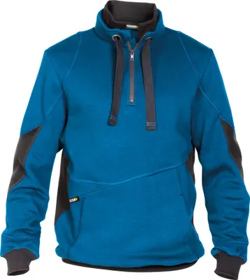 Produktbild von DASSY® Stellar Sweatshirt AZURBLAU/ANTHRAZITGRAU Gr.2XL Länge: STANDARD