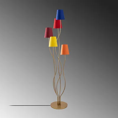 Produktbild von Opviq, Bonibon - 13238, Stehlampen, Mehrfarbig, Metall, 44 x 44 x 160 cm