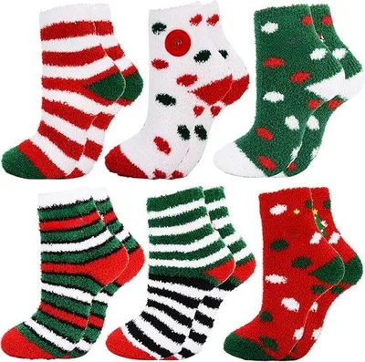 Produktbild von Famanu Winter Socken 6 Paar - Warme Baumwollsocken für Damen
