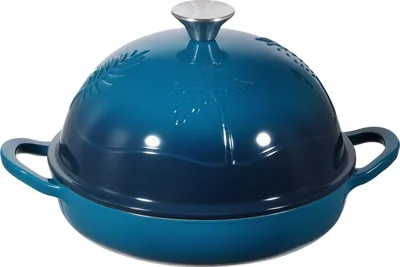 Produktbild von Schmortopf - Dutch Oven - Emailliertes Gusseisen - 4,73 l Volumen - Mit Deckel & 2 Griffen - Backofenfest bis 260 °C - Für Sauerteigbrot, Kochen & Braten