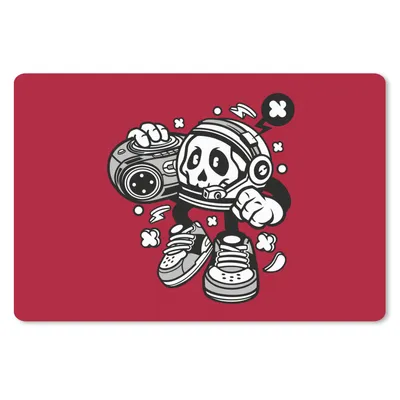 Produktbild von MuchoWow® Mauspad Mousepad Radio - Rot - Vintage 27x18 cm - Mousepads - Maus Mat - Pad - Mausunterlage - Büroartikel - Desk Matten