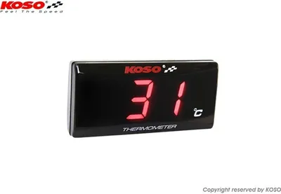 Produktbild von Thermometer Koso SUPER SLIM rot BA024R11