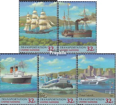 Produktbild von Briefmarken UNO - New York 1997 Mi 741-745 (kompl.Ausg.) gestempelt Verkehrswesen