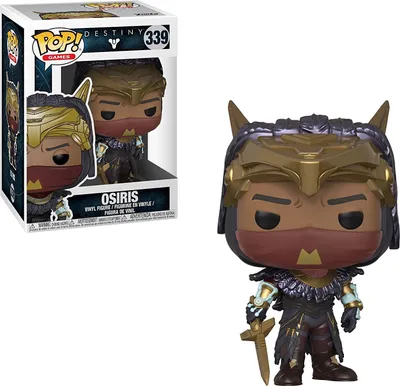 A Funko Pop! vinyl figure of Osiris from Destiny, shown in its packaging and also displayed outside of it.
