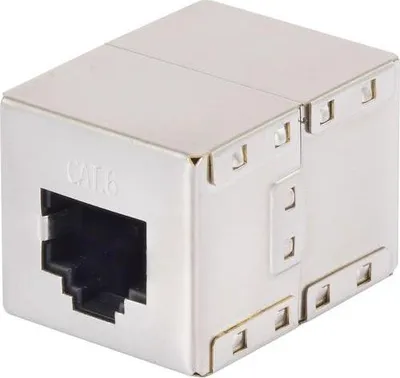 Obrázek produktu pro Renkforce RF-4212189, Plochý, Metalická, RJ-45, RJ-45, Samice, Samice