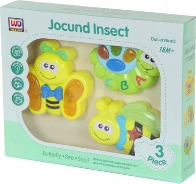 Zdjęcie produktu dla Interaktywne Owady Zabawki Muzyczne Zestaw 3Szt