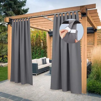 Produktbild von Outdoor Balkonrollo, Wasserfest, Wetterfest, schattenspendend, untransparent, H 274 x 132 cm