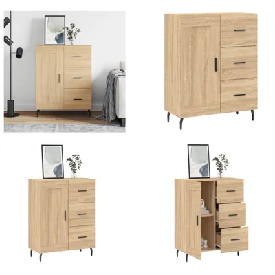 Produktbild von vidaXL Sideboard Sonoma Eiche 69,5x34x90 cm Holzwerkstoff - Sideboard - Sideboards - Schrank - Lagerschrank