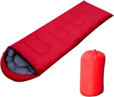 Produktbild von Outdoor Umschlag Schlafsack Camping Ultraleichter Schlafsack mit Kappe, Rot