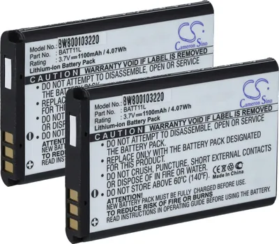 Produktbild von vhbw 2x Akku kompatibel mit Vivitar Vivicam XO29, 8025 Videokamera Camcorder (1100 mAh, 3,7 V, Li-Ion)