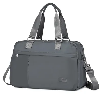 Produktbild von Erweiterbare Reisetasche - Handgepäck- und Weekender-Tasche - 21–33 l - Laptopfach für 39,6 cm - Wasserabweisend - Kofferband - Schultergurt - Dunkelgrau
