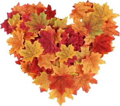 Produktbild von Herbstliche Ahornblätter zum Basteln 8x8 cm Satz mit 200 Stück