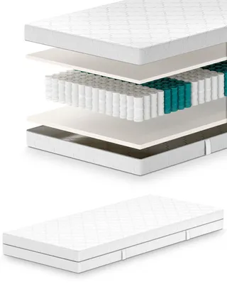 Productafbeelding van Mister Sandman pocketveringmatras, 100 x 200 cm. Ergonomisch, gecertificeerd volgens