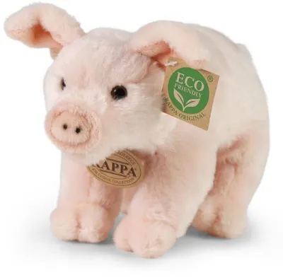 Zdjęcie produktu dla Rappa Pluszowa świnka stojąca 20 cm ECO-FRIENDLY