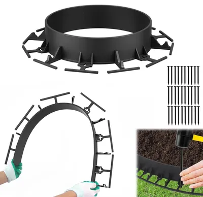 Produktbild von SolidKeus – Flexible Kunststoff-Begrenzung für Blumenbeete, 12 Meter