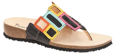 Produktbild von Think JULIA Damen Pantoletten - Zehentrenner Pantolette schwarz NEU