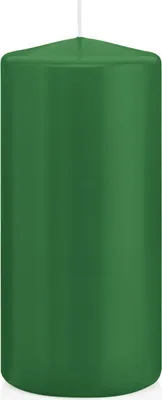 Produktbild von Stumpenkerzen Dunkelgrün 150 x Ø 68 mm, 12 Stück